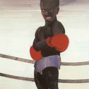 The Boxer, 1996 - oil on canvas - 200 x 159 cm