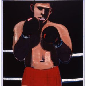 The Boxer, 1998 - oil on canvas - 200 x 160 cm