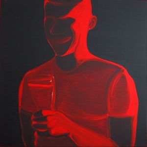 Berliner Abend, 1998 - oil on canvas - 135 x 135 cm