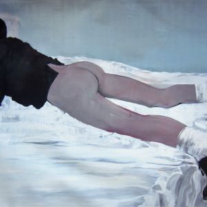 L'etudiant (d'après Boucher), 1994 - oil on canvas - 130 x 210 cm