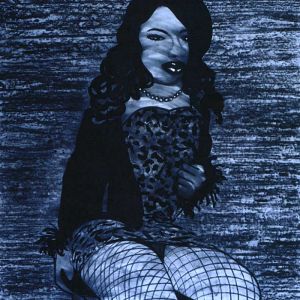 Untitled, 2000 - charcoal on paper - 252 x 132 cm
