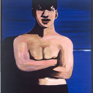 Swimmer, 1997 - oil on canvas - 200 x 160 cm