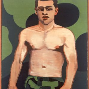 Der Tarnsoldat, 1997 - oil on canvas - 200 x 160 cm