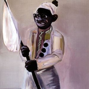 Standard-Bearer, 1995 - oil on canvas - 210 x 130 cm