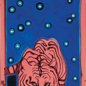 Tiger, Tiger in the Night, 2000 - acrylic on canvas - 150 x 70 cm