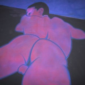 Black Ass, 2001 - acrylic on canvas - 120 x 120 cm