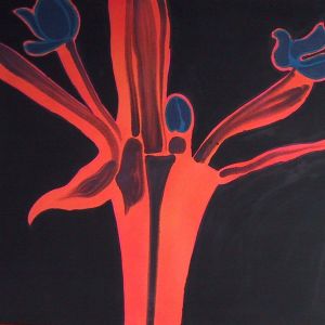 Les Fleurs du Mal, 2001 - acrylique on canvas - ca 100 x 100 cm
