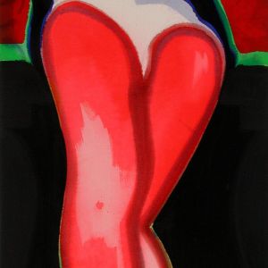 Dara's Legs, 2000 - acrylic on canvas - 150 x 70 cm