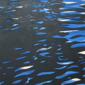 River Amstel (Day), 2002 - oil and acrylic om canvas - 100 x 70 cm