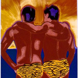 Fritz and Charley, 2000 - acrylic on canvas - 220 x 150 cm