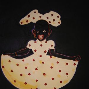 Dancer, 2002 - tempera on canvas - 225 x 150 cm