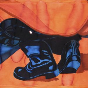 Boots, 2003 - watercolor on paper - 70 x 100 cm