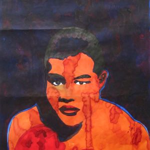 The Boxer, 2003 - watercolor on paper - 90 x 60 cm