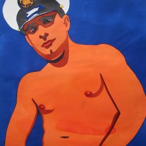 Officer, 2003 - watercolor on paper - 100 x 70 cm