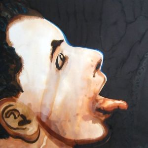 Thirst, 2003 - watercolor on paper, 70 x 100 cm