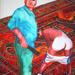 Türkischer Nachmittag, 2003 - watercolor on paper - 100 x 70 cm
