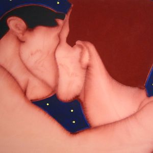 Le Baiser, 2003, acrylic on canvas - 100 x 150 cm