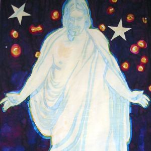 Jesus V, 2004 - watercolor on paper - 100 x 70 cm