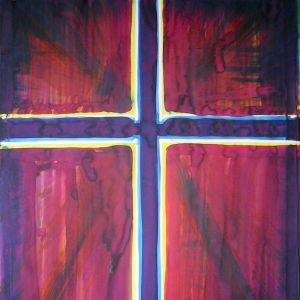 Cross, 2004 - watercolor on paper - 100 x 70 cm