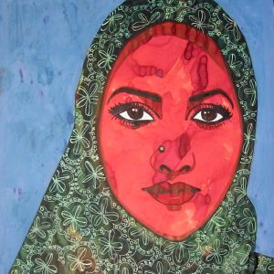 Mariam, 2004 - watercolor on paper - 100 x 70 cm