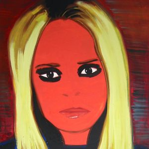Elle l'a!, 2004 - oil on canvas - 100 x 70 cm