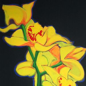 Orchids, 2004 - oil on canvas - 100 x 70 cm