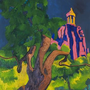 Butte Chaumont, 2005 - oil on canvas - 190 x 130 cm