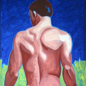 Die Elbe, 2005 - acrylic on paper - 150 x 100 cm