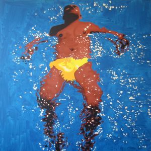 Le Baigneur, 2006 - oil on canvas - 150 x 150 cm