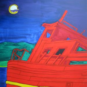 Love Boat, 2006 - oil on canvas - 220 x 150 cm