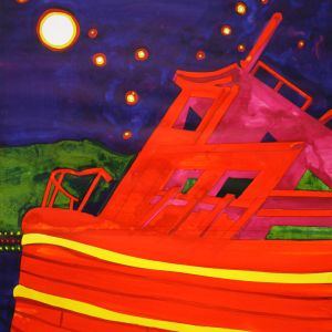 Love Boat, 2007 - watercolor on paper - 120 x 90 cm
