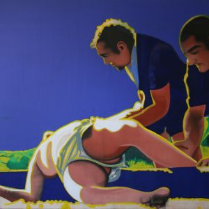 Crucifixion II, 2008 - oil on canvas - 130 x 190 cm