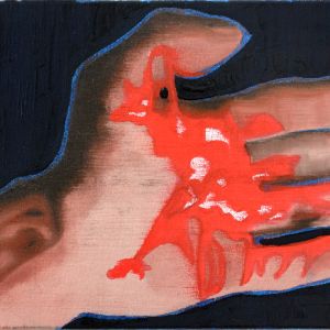 His Left Hand, 2009 - oil on canvas - ca 40 x 60 cm