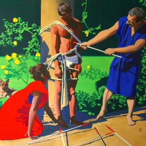 Sebastian, 2009 - oil on canvas - ca 150 x 170 cm
