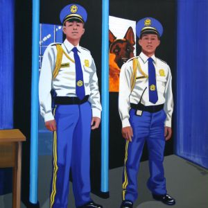The Blue Gate, 2011  - oil on canvas - 170 x 150 cm