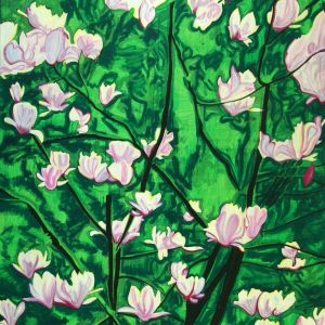 Magnolia, ca 2010 - oil on canvas - 220 x 150 cm