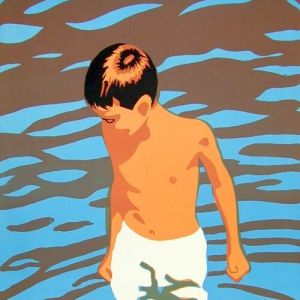 Bather, 2001 - lithograph - ca 85 x 60 cm