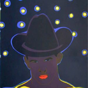 Cowboy, Cowboy in the Night, 2000 - lithograph - ca 120 x 90 cm