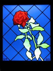 Rose, 2005 stained glass 86 x 74 cm private collection.jpg